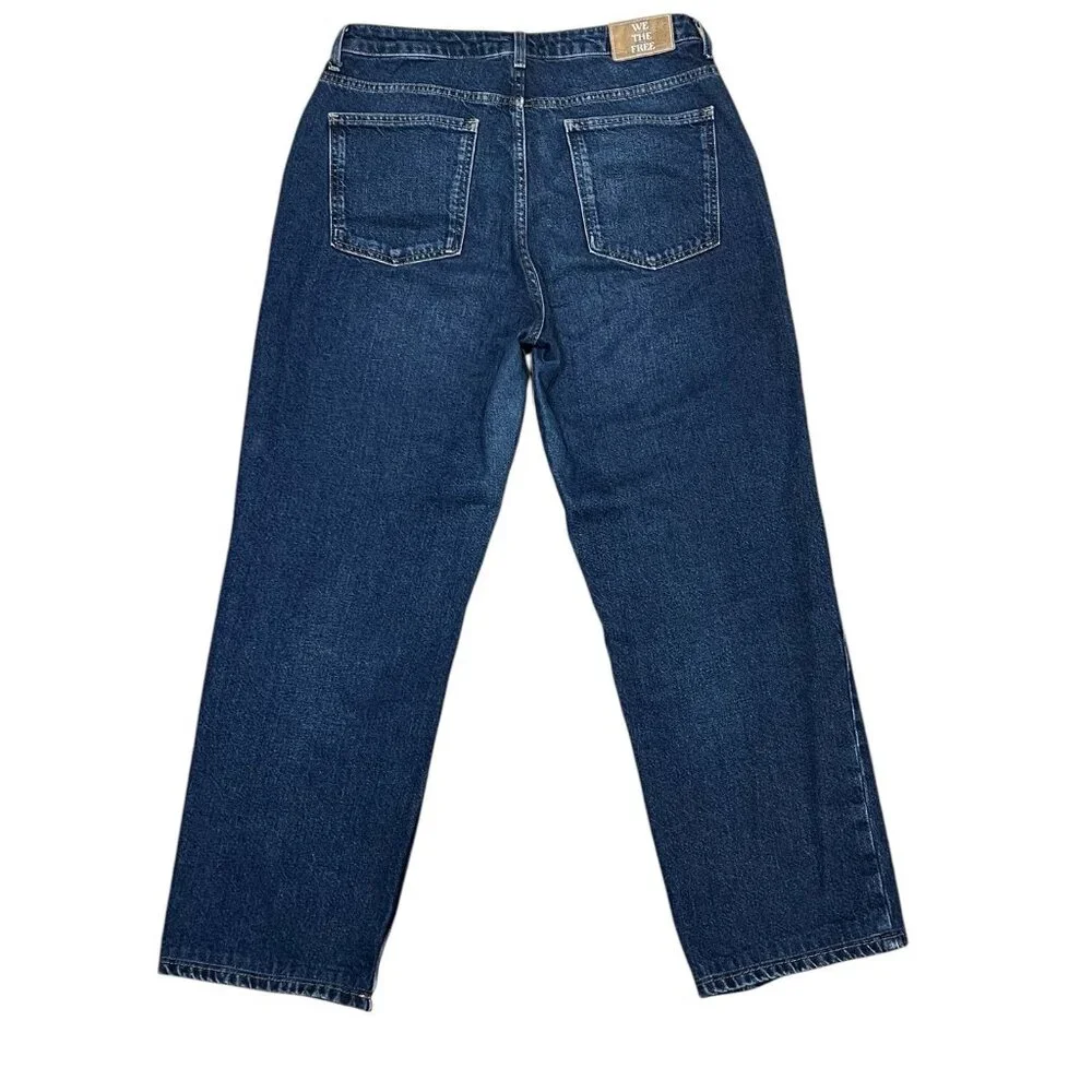 We The Free People The Pacifica High Rise Slim Straight Leg Jeans Women Size 31 - Picture 3 of 14